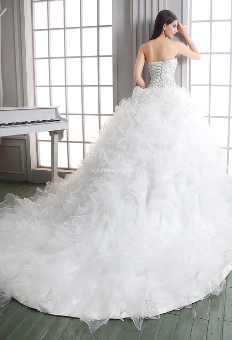 Robe de mariée princesse avec traine