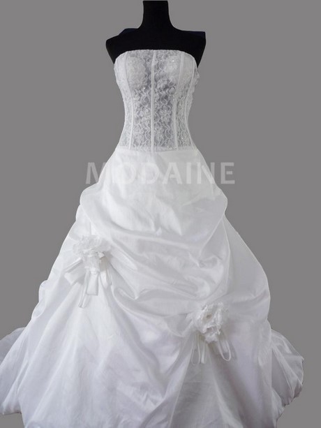 Robe de mariée princesse bustier dentelle