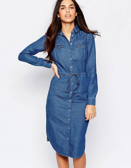 Robe en jean fluide