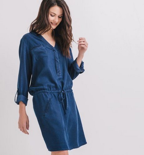 Robe en jean fluide