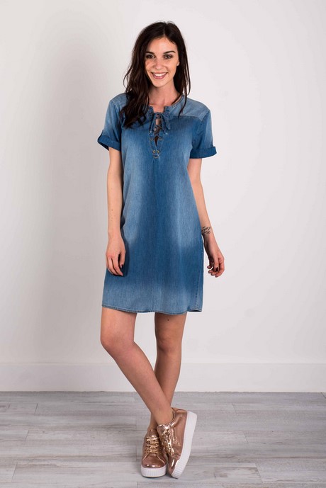 Robe en jean fluide