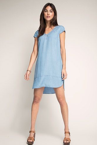 Robe en jean fluide