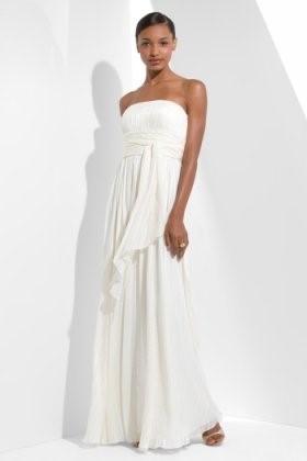 Robe ete blanche longue