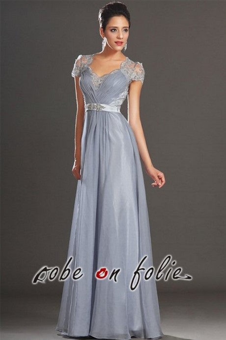 Robe longue avec manche courte