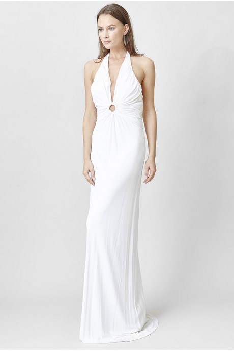 Robe longue blanc