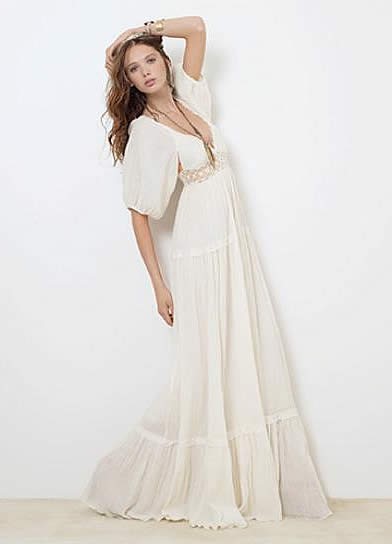 Robe longue creme