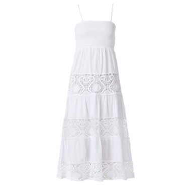 Robe longue d été blanche