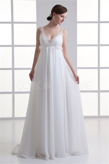 Robe longue d été blanche