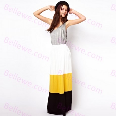 Robe longue en coton pour femme