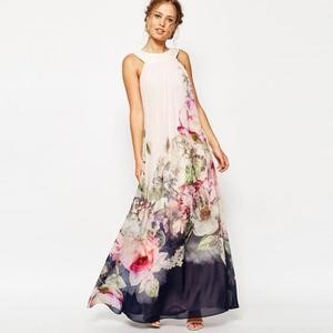 Robe longue imprimé fleuri