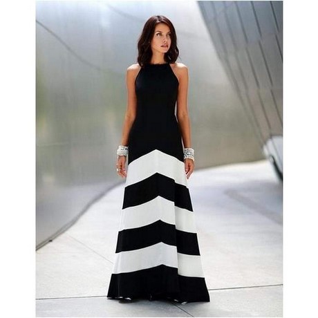 Robe longue noire femme