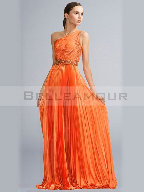 Robe longue orange