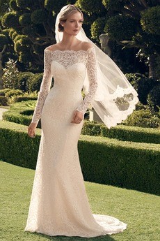 Robe mariée courte manches longues