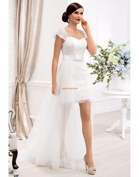 Robe mariee dentelle courte