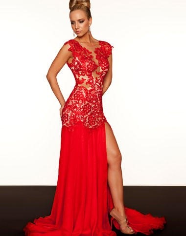 Robe maxi rouge