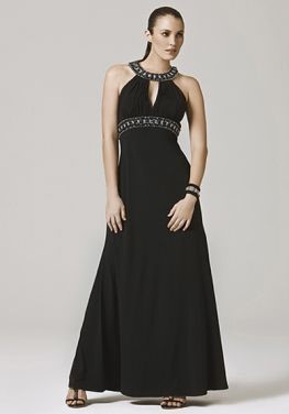 Robe noire longue été