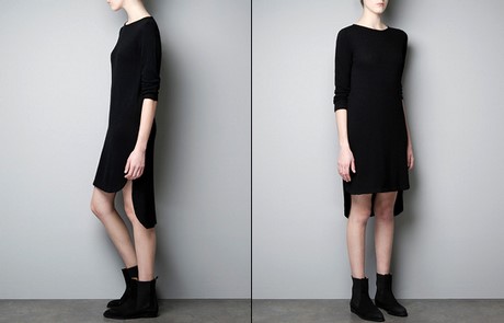 Robe noire zara