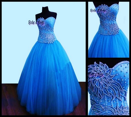 Robe princesse bleu