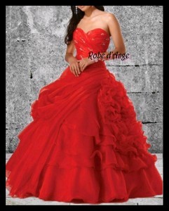 Robe princesse rouge