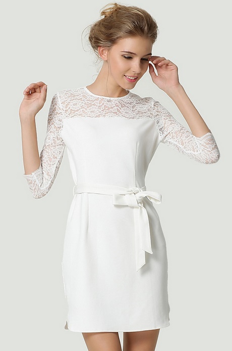 Petite robe blanche mariage civil