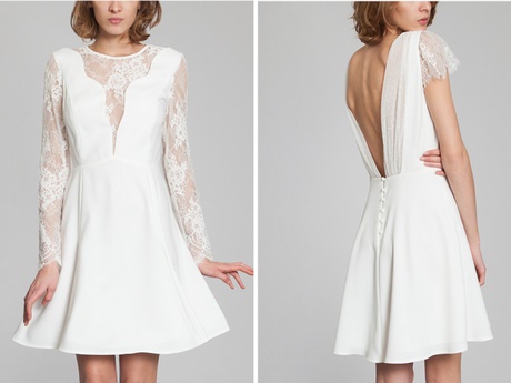 Petite robe blanche pour mariage civil