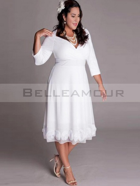 Petite robe blanche pour mariage civil