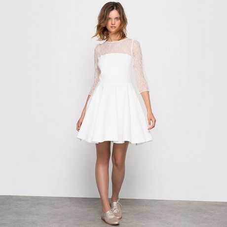 Robe blanche mariage courte