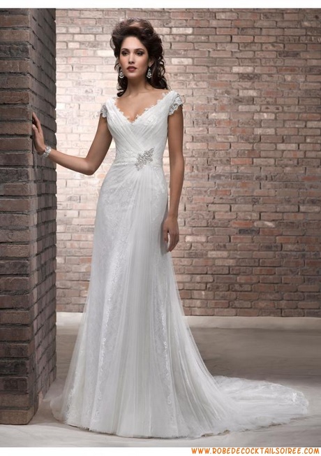 Robe blanche simple mariage