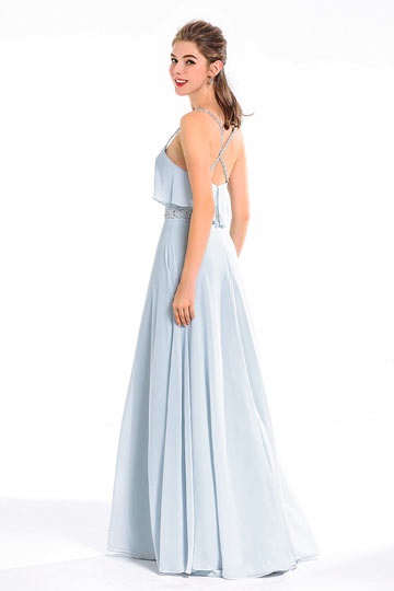 Robe bleu clair mariage