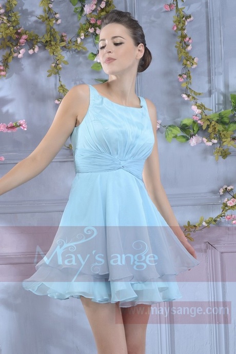 Robe bleu clair mariage