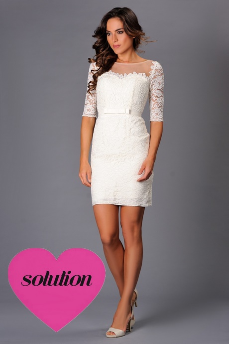 Robe cocktail courte droite