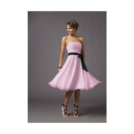 Robe cocktail grise et rose