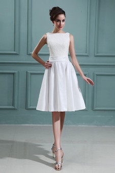 Robe de mariée simple courte