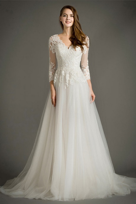 Robe de mariée simple dentelle