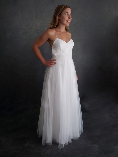 Robe de mariée simple dentelle