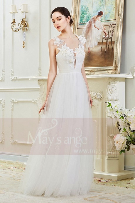 Robe de mariée simple dentelle