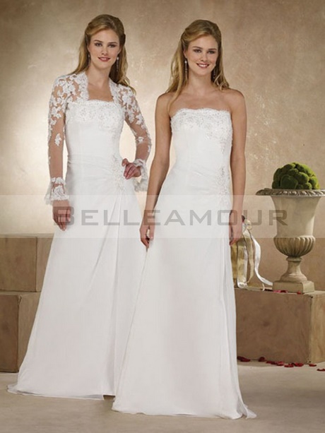 Robe de mariée simple longue