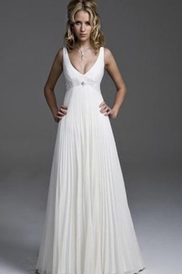 Robe de mariée simple longue