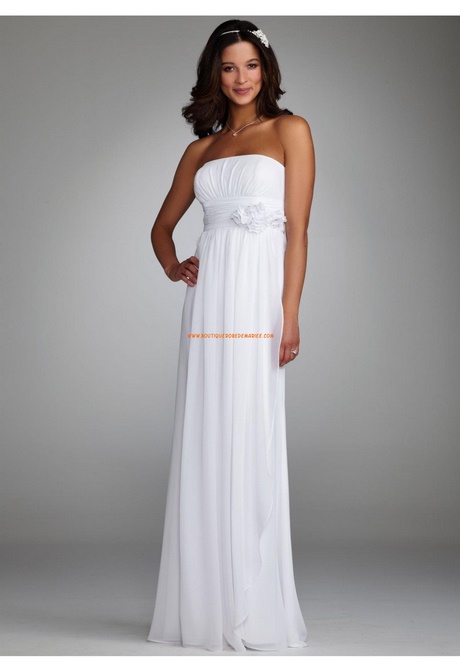 Robe longue blanche mariage