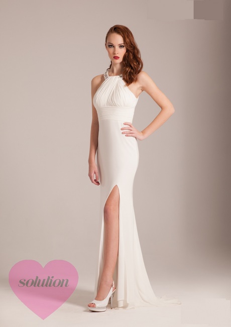 Robe longue blanche pour mariage