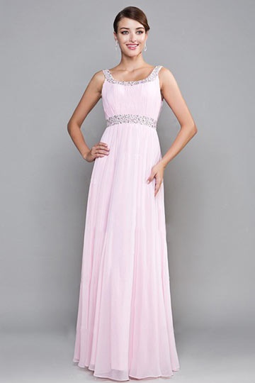 Robe longue rose mariage