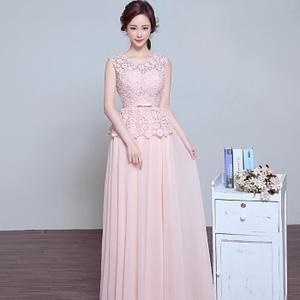 Robe longue rose mariage