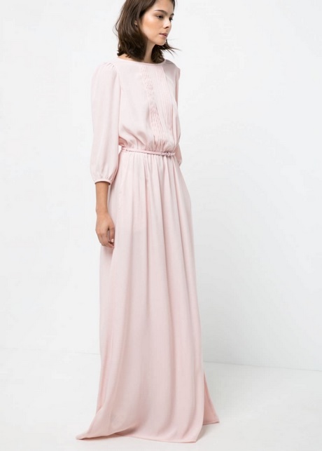 Robe longue rose pale mariage