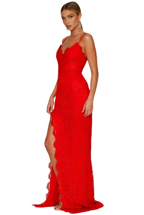 Robe longue rouge mariage