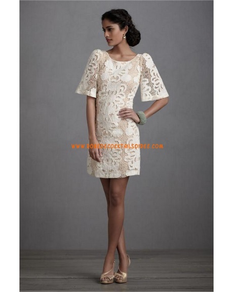 Robe manche courte pour mariage