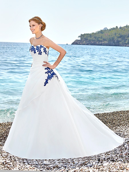 Robe mariage bleu