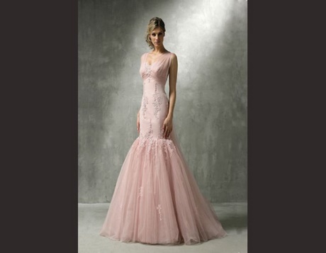 Robe mariage rose pale