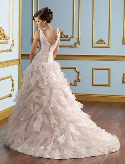 Robe mariage rose pale