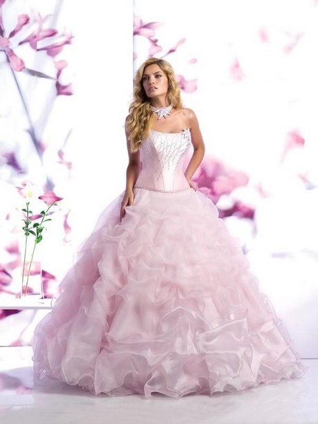 Robe mariage rose