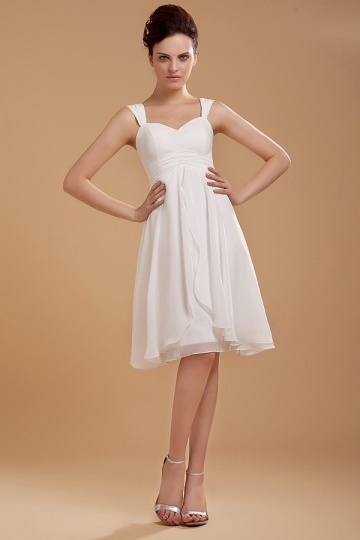 Robe mariée simple courte